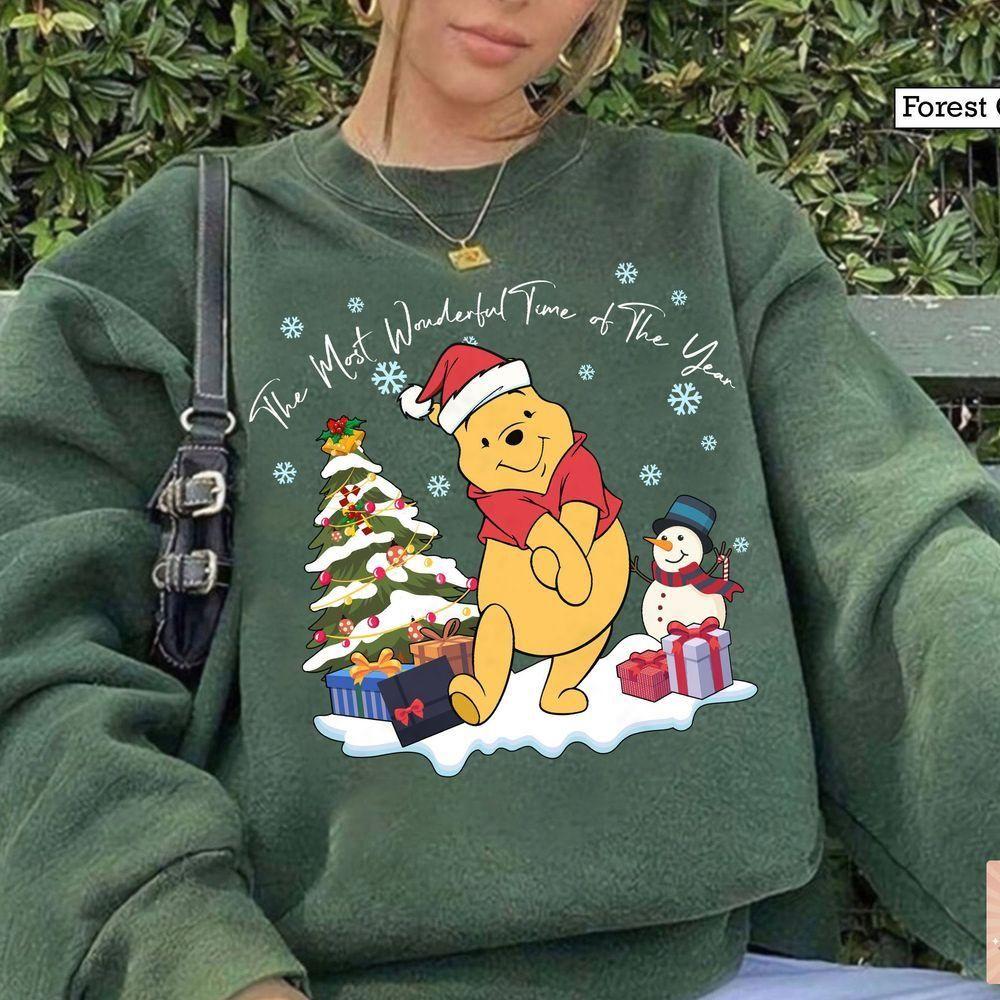 Retro The Most Wonderful Time Of The Year Winnie The Pooh Lights Vuitino Apparel